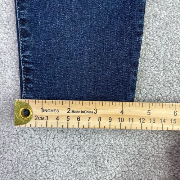 GAP Jeans Women's 28 Blue Cropped Skinny Mid-Rise Dark Denim Stretch Pockets - Picture 10 of 11